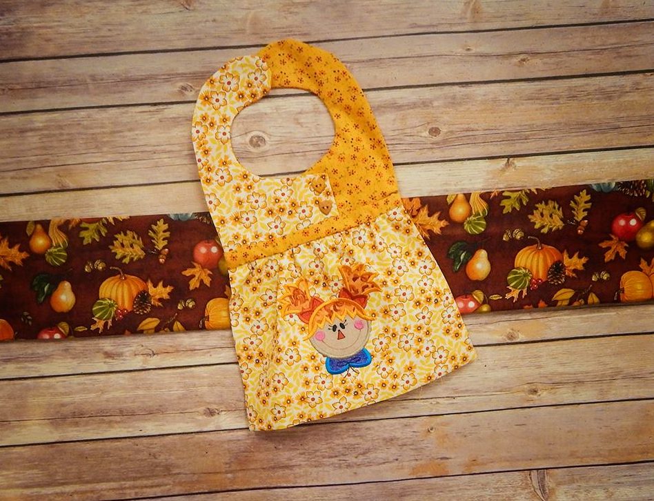 Whimsical Scarecrows Bib