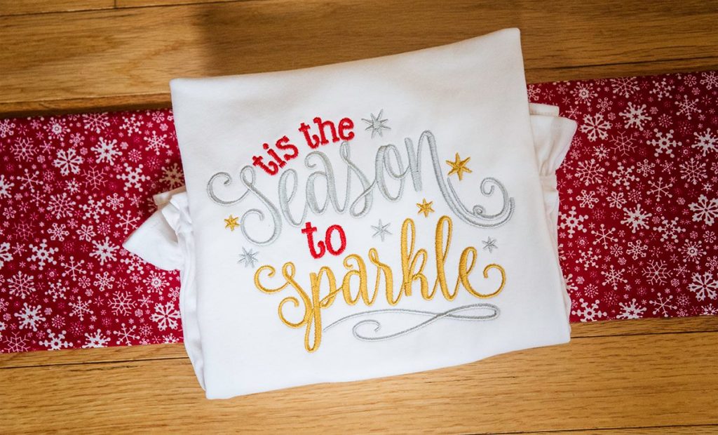Sparkle Shirt - New Christmas Word Art Set 4