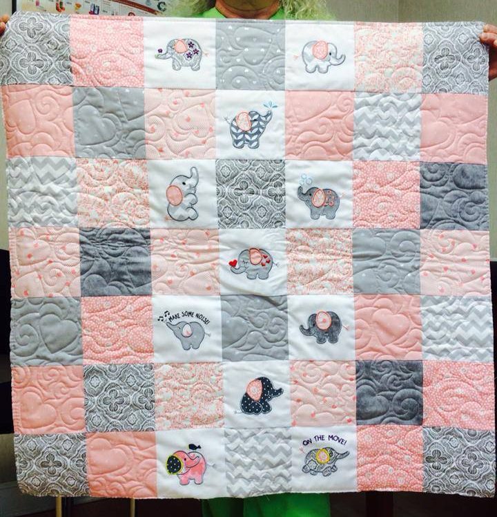 Customer Project By: Terri Dawes / Roly Poly Elephants Quilts