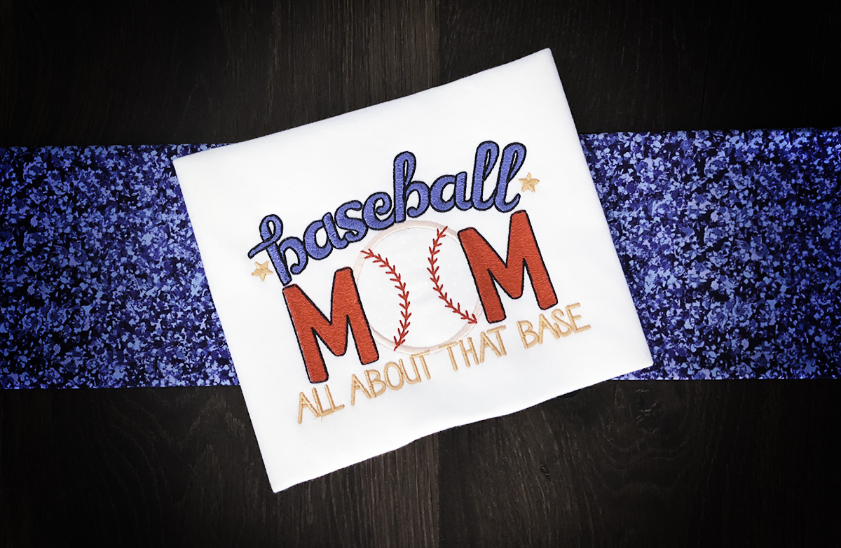 Customer Projects: Sports Mom Applique & Word Art