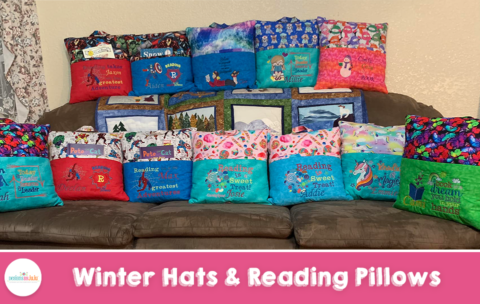 Customer Projects: Winter Hats & Reading Pillows