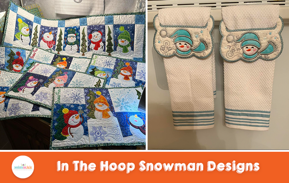 Customer Projects: In The Hoop Snowman Designs