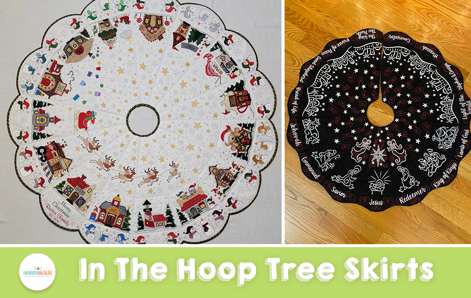 Customer Projects: In The Hoop Tree Skirts