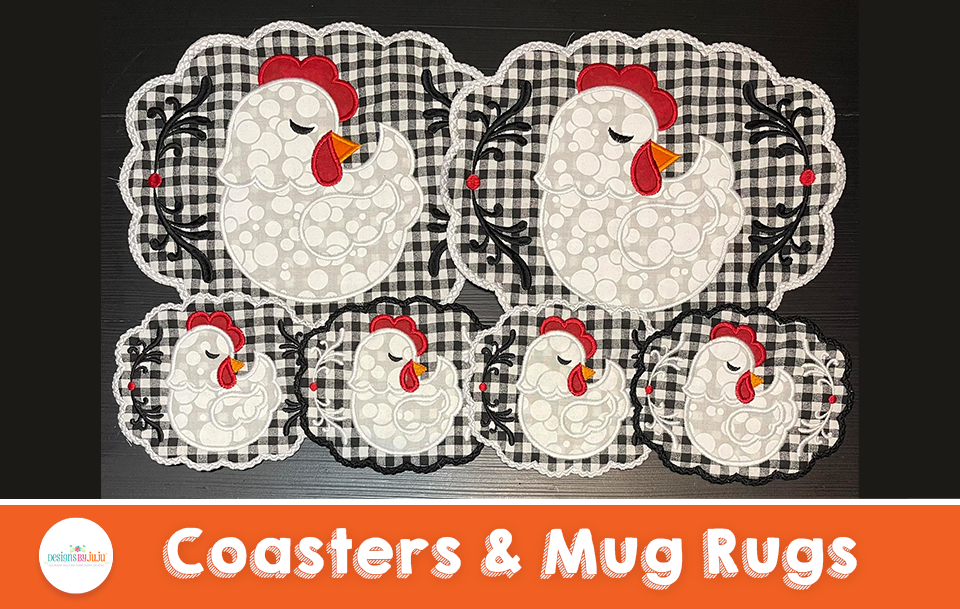 Customer Projects: Coasters & Mug Rugs