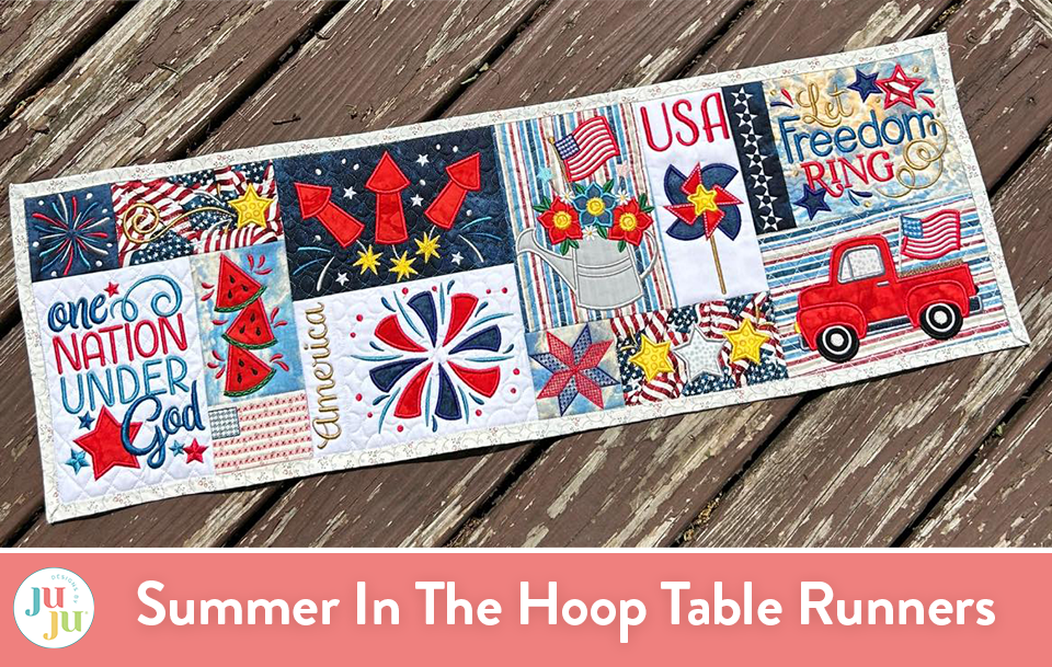 Customer Projects: Summer In The Hoop Table Runners