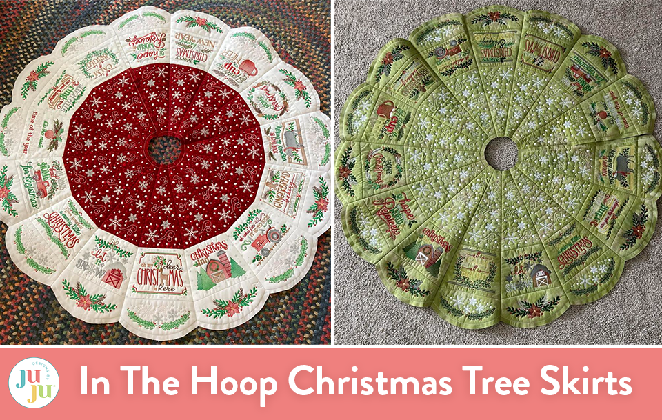 Customer Projects: In The Hoop Christmas Tree Skirts