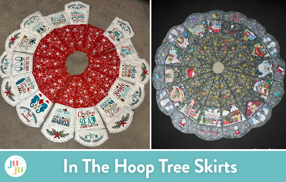 Customer Projects: In The Hoop Tree Skirts