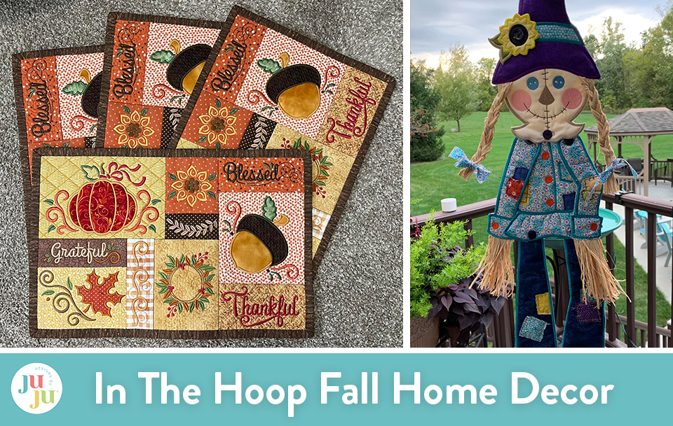 Customer Projects: In The Hoop Fall Home Decor