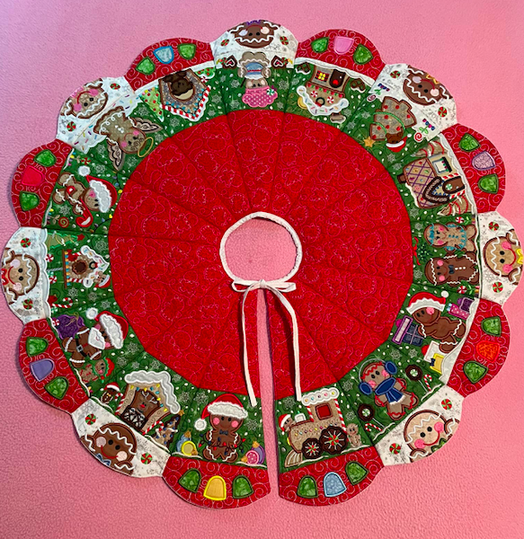 Customer Projects: In The Hoop Christmas Tree Skirts | Designs By JuJu ...