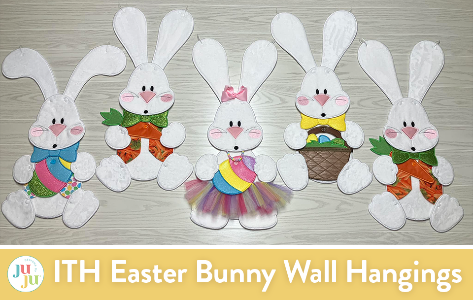 Customer Projects: In The Hoop Easter Bunny Wall Hangings