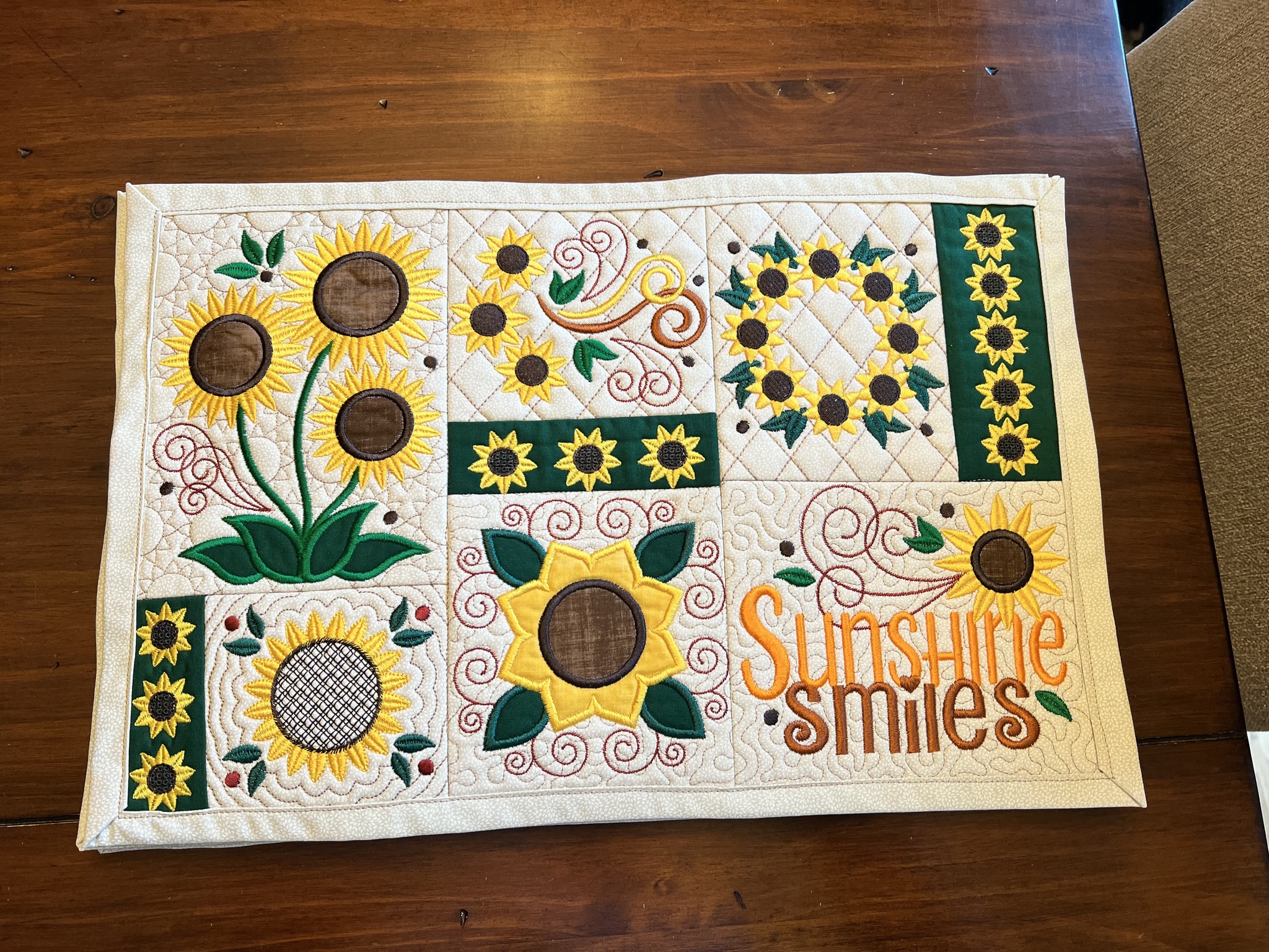 Customer Projects: In The Hoop Placemats & Table Runners | Designs By ...