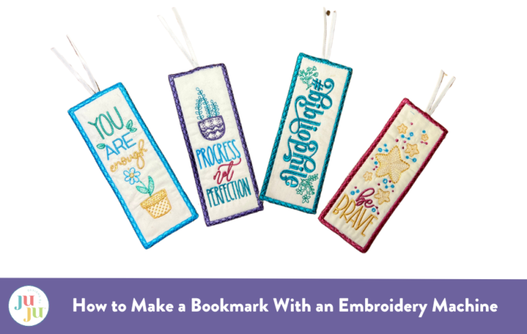 How to Make a Bookmark With an Embroidery Machine