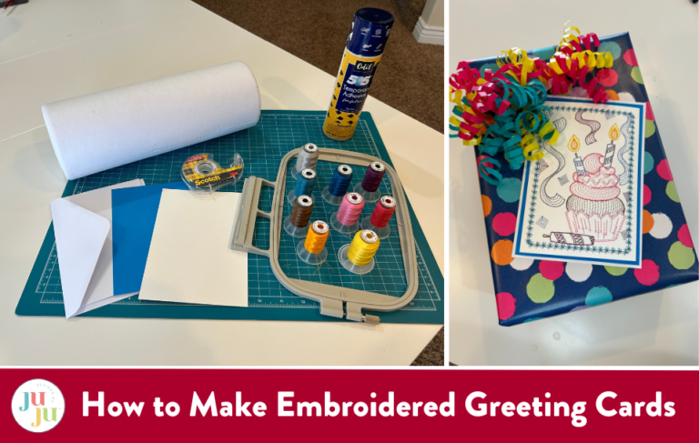 How to Make Embroidered Greeting Cards