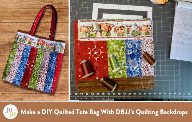 Quilting Backdrops:  Make a DIY Quilted Tote Bag
