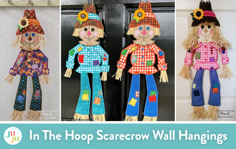 Customer Projects: In The Hoop Scarecrow Wall Hangings