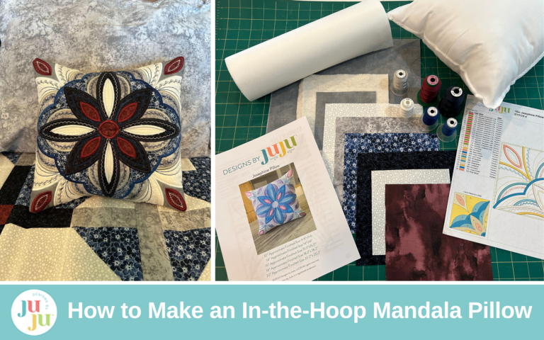 How to Make an In-the-Hoop Mandala Pillow