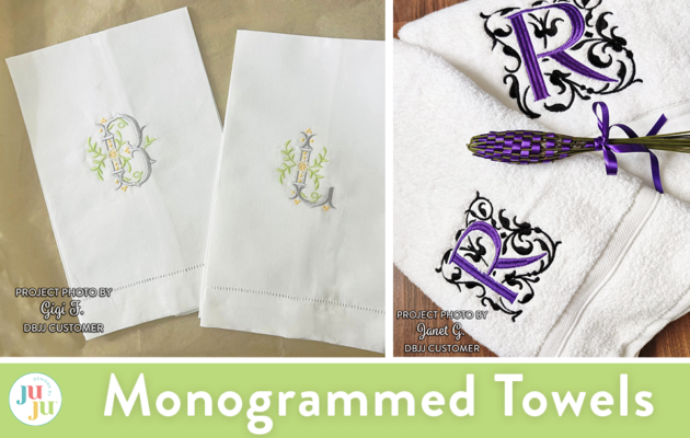 Customer Projects: Monogrammed Towels
