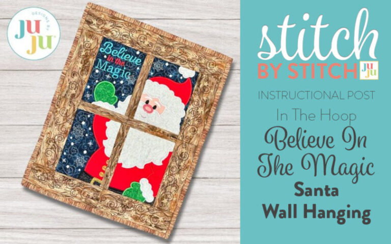 Create Your Own "Believe in the Magic" Santa Wall Hanging: A Step-by-Step Guide