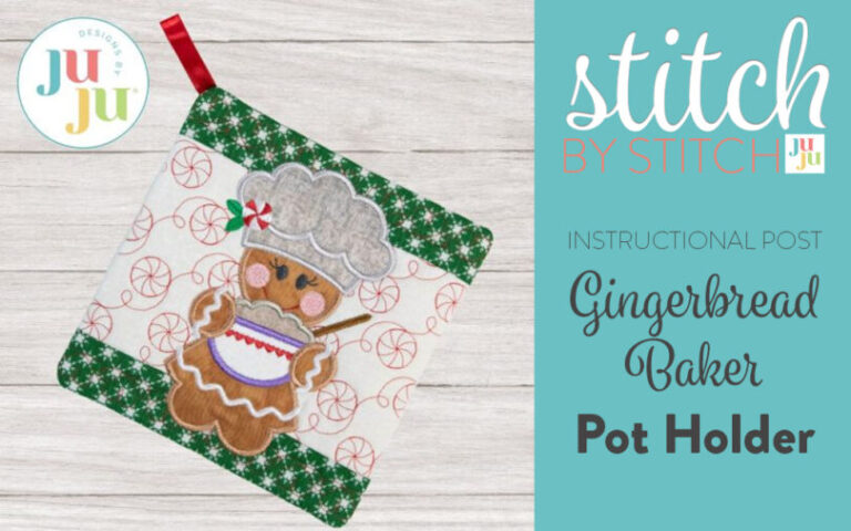 How to Create an Adorable ITH Gingerbread Baker Pot Holder: A Step-by-Step Guide
