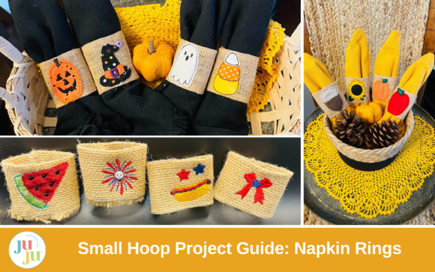 Small Hoop Project Guide: Napkin Rings