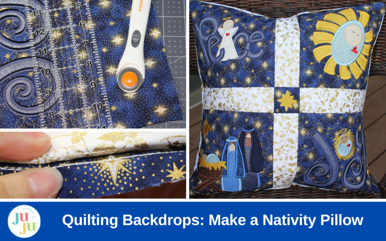 Quilting Backdrops: Make a Nativity Pillow