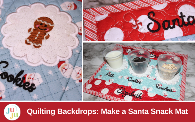 Quilting Backdrops: Make a Santa Snack Mat