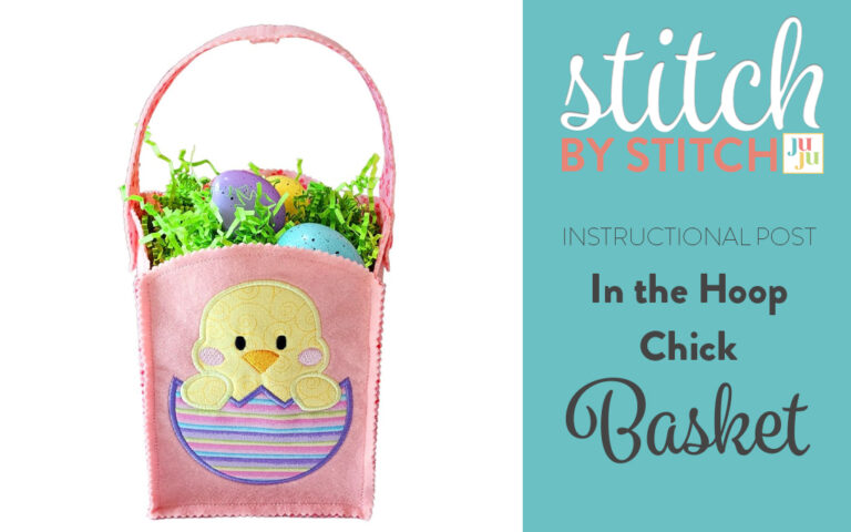 DIY In-the-Hoop Embroidered Fabric Basket – Perfect for Easter, Gifts & Home Décor!