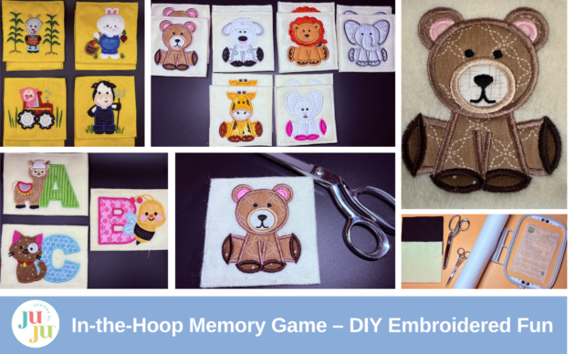 DIY In-the-Hoop Memory Game – Fun & Easy Embroidered Matching Game Tutorial